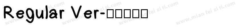 Regular Ver字体转换